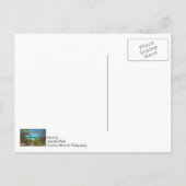 ミシガン湖の静けさ ポストカード (裏面)