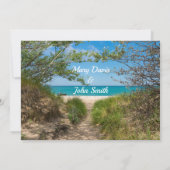 ミシガン湖の静けさ 招待状 (裏面)