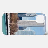 ミシガン湖を横切る凍っていシカゴのスカイライン Case-Mate iPhoneケース (裏面 (横))