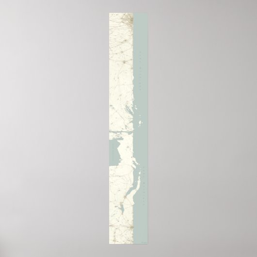 ミシガン湖アンフルド、垂直、60 x 10 ポスター (正面)