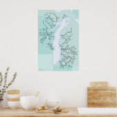 ミシガン湖システム ポスター (キッチン)