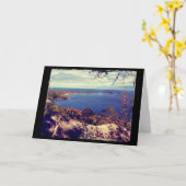 ミシガン湖スーペリアシーン カード (黄色い花)