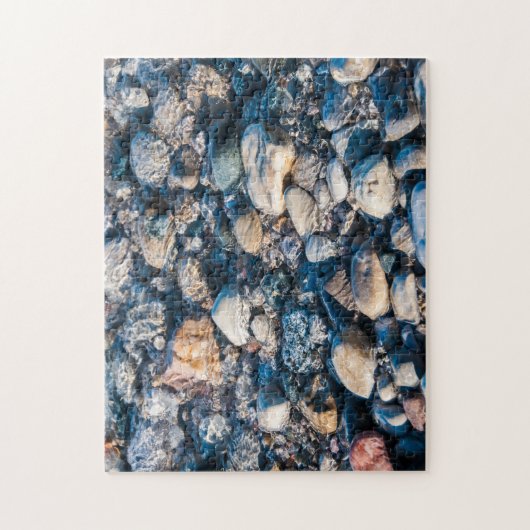 ミシガン湖ビーチストーンズアンダーウェートジグソーパズル ジグソーパズル (縦)