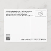 ミシガン湖ミルウォーキーピエールヘッドライトハウス ポストカード (裏面)