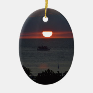 ミシガン湖上のSunsetting セラミックオーナメント