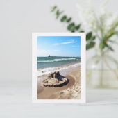 ミシガン湖沿いのサンドキャッスルホテル ポストカード (スタンド正面)