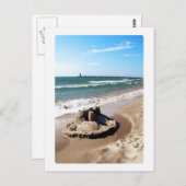 ミシガン湖沿いのサンドキャッスルホテル ポストカード (正面/裏面)