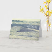 ミシガン湖素晴らし湖の津波 カード (黄色い花)