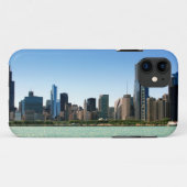 ミシガン湖著シカゴのスカイラインの眺め Case-Mate iPhoneケース (裏面(横))