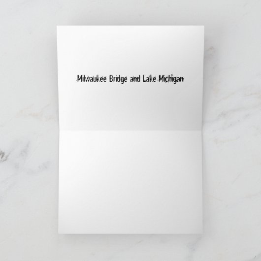 ミシガン湖 カード (内部)