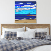 ミシガン湖 – キャンバス印刷(24"x24") キャンバスプリント (インサイチュ (寝室))