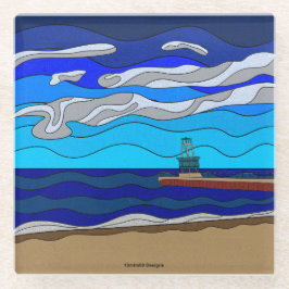 ミシガン湖 – グラスコースター ガラスコースター