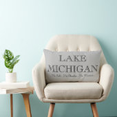 ミシガン湖、サメ、塩、心配なし ランバークッション (椅子)