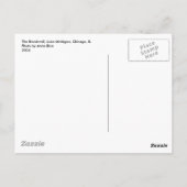 ミシガン湖、シカゴ、イリノイ州防波堤 ポストカード (裏面)