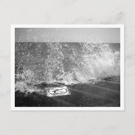 ミシガン湖、シカゴ、イリノイ州防波堤 ポストカード (正面)