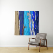 ミシガン湖 - タペストリー (144cm x 144cm) (インサイチュ(横))
