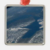 ミシガン湖、ヒューロン湖、ミシガン州。 メタルオーナメント (正面)