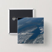 ミシガン湖、ヒューロン湖、ミシガン州。 缶バッジ (正面&裏面)