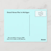 ミシガン湖 ポストカード (裏面)