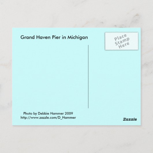 ミシガン湖 ポストカード (裏面)