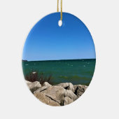 ミシガン湖、ポートワシントンWI セラミックオーナメント (右)