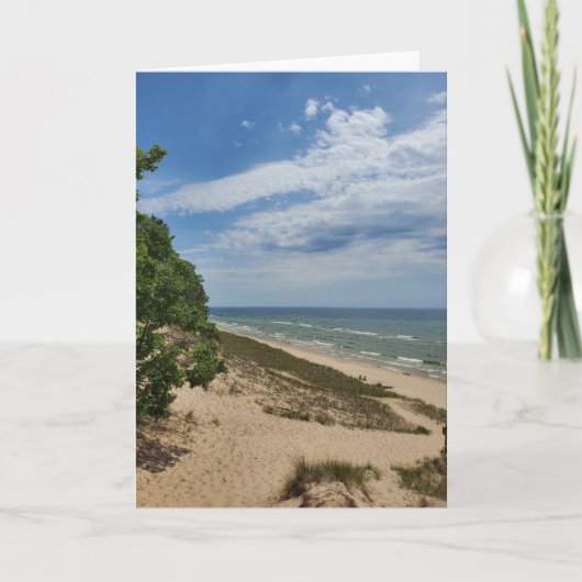 ミシガン湖、ムスケゴンのカード カード (正面)