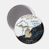 ミシガン磁石 マグネット (正面/裏面)