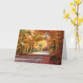 ミシガン秋 カード (黄色い花)