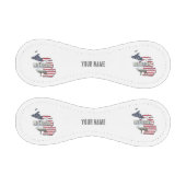 ミシガン統一された州レトロ州マップヴィンテージUSA 野球ボール (パネル)