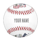 ミシガン統一された州レトロ州マップヴィンテージUSA 野球ボール (裏面)