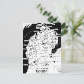 ミシガン観光地図ポストカード ポストカード (スタンド正面)