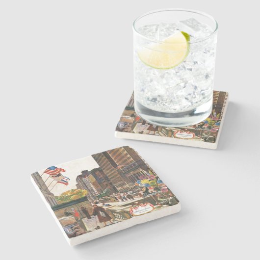 ミシガン通り、シカゴ、バイジョン・ファルター ストーンコースター (横)