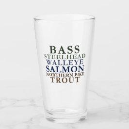 ミシガン魚釣りグラス タンブラーグラス