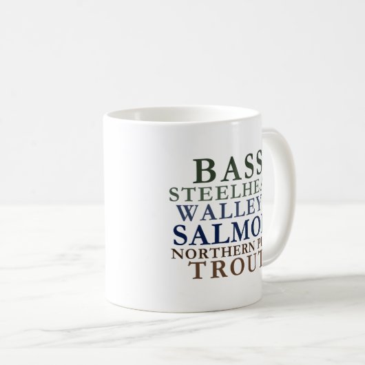 ミシガン魚釣り コーヒーマグカップ (正面右)