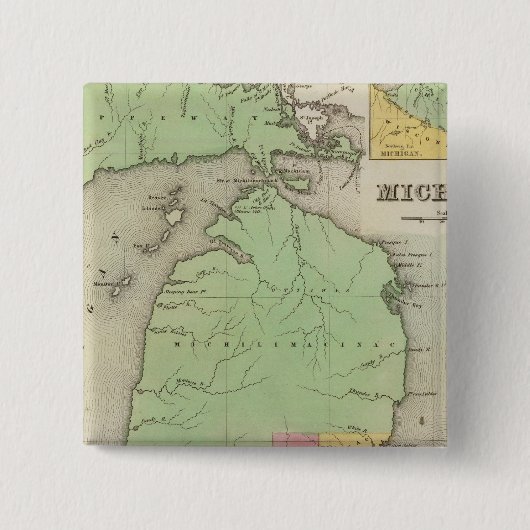 ミシガン4 缶バッジ (正面)