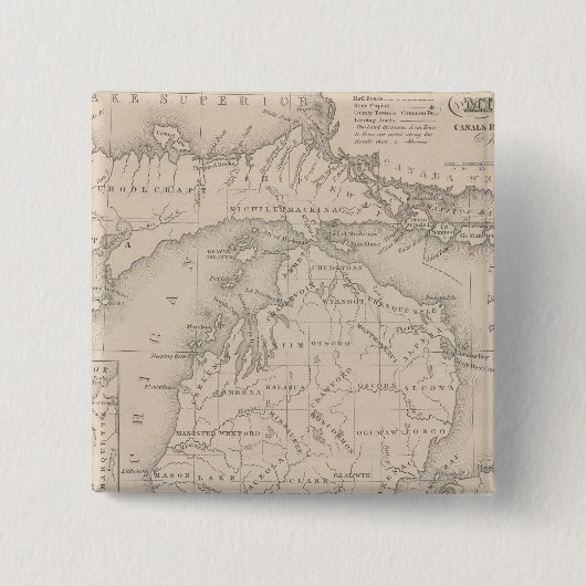 ミシガン9 缶バッジ (正面)