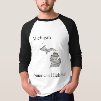 ミシガン – アメリカのハイファイブTシャツ Tシャツ