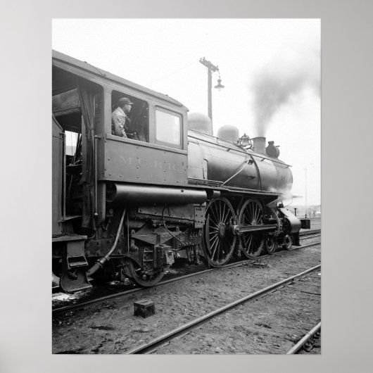 ミシガン・セントラル鉄道 1904年 復古写真 ポスター (正面)