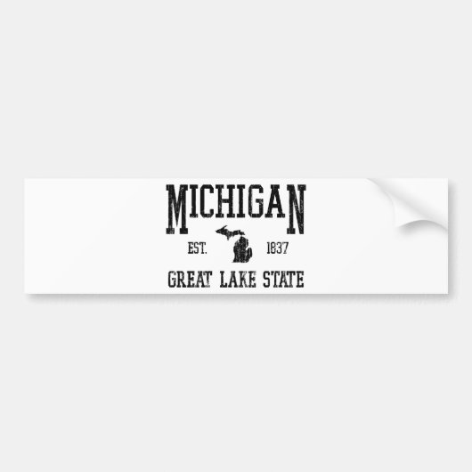 ミシガン バンパーステッカー (正面)