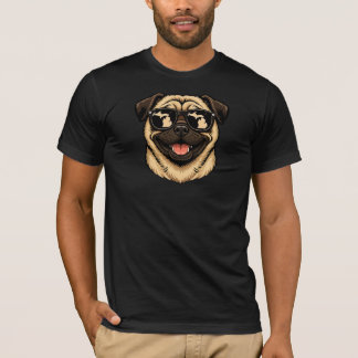 ミシガン・パグのサングラス姿 Tシャツ