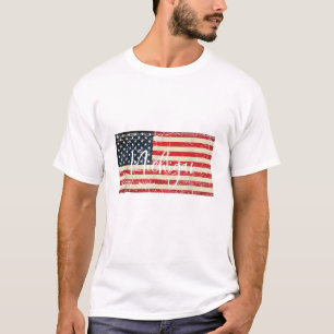 ミシガン·パトリオット·アメリカン·フラッグ·ハート·退役軍人·デー Tシャツ