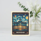 ミシガン |ビンセント・ヴァン・ゴッホインスパイア ポストカード (スタンド正面)