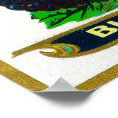 ミシガン・ブラックベリー・ラベル・ハートプライド(MI) ポスター (角)