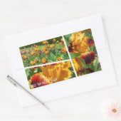 ミシガン・プライド [ジャーマンアイリス] 長方形シール (封筒)