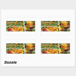 ミシガン・プライド [ジャーマンアイリス] 長方形シール