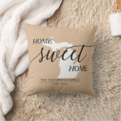 ミシガン ホーム スイート ホーム 家族の名前 クッション (ブランケット)