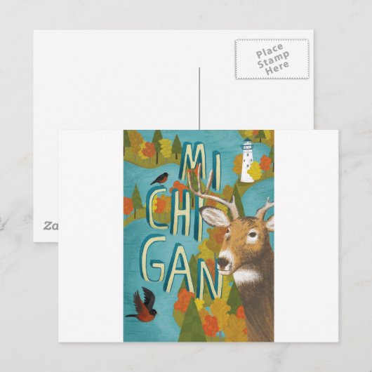 ミシガン ポストカード (正面/裏面)