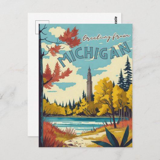 ミシガン ポストカード (正面/裏面)