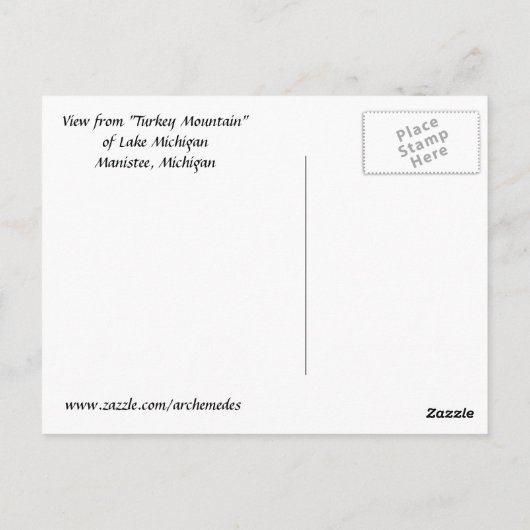 ミシガン ポストカード (裏面)