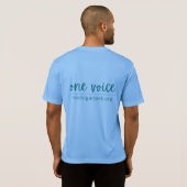 ミシガン・ポーがメンズスポーツテックTシャツをプリント Tシャツ (裏面フル)